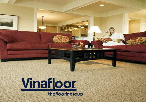 Sàn nhựa vân thảm độ bền cao